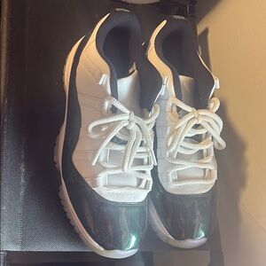 Jordan Sneakers White and Black Patent